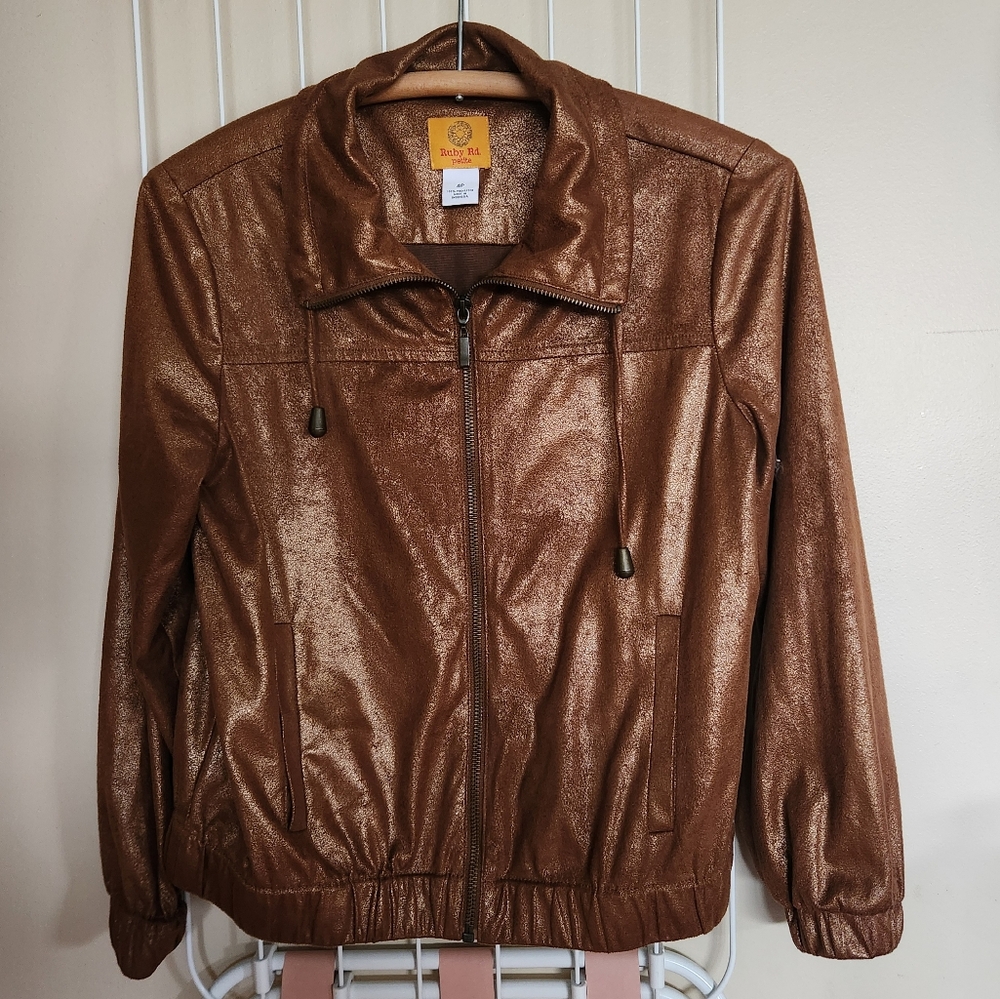 Ruby Rd. Petite Bomber Jacket - image 2